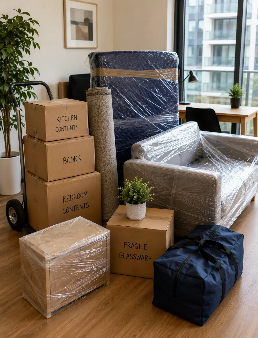 Ballarat apartment interstate movers handling a small furniture and box relocation