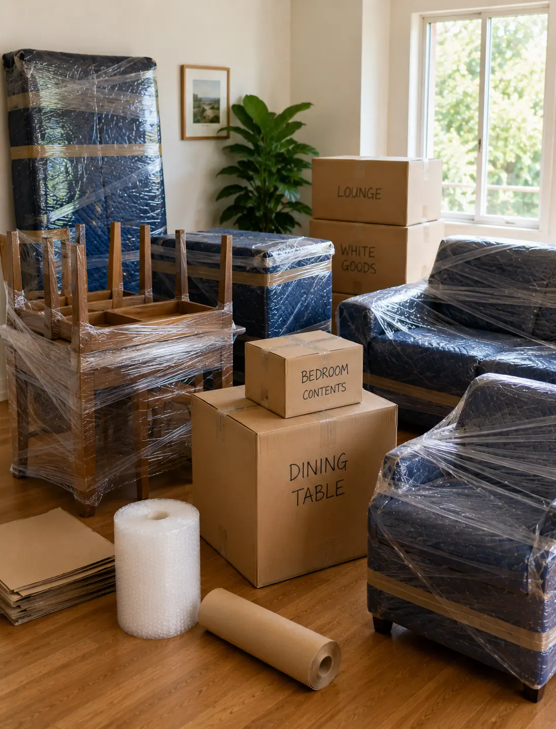 Furniture-only removals from Ballarat with selected household furniture ready for interstate transport
