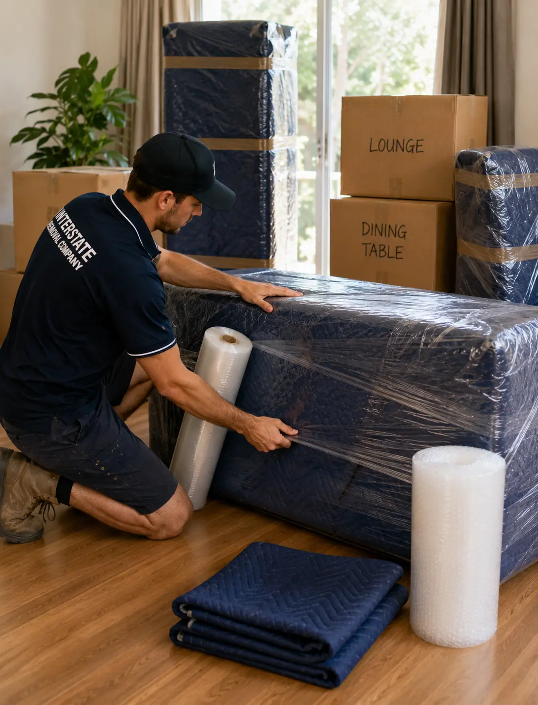 Ballarat furniture wrapping for interstate furniture protection and long distance transport