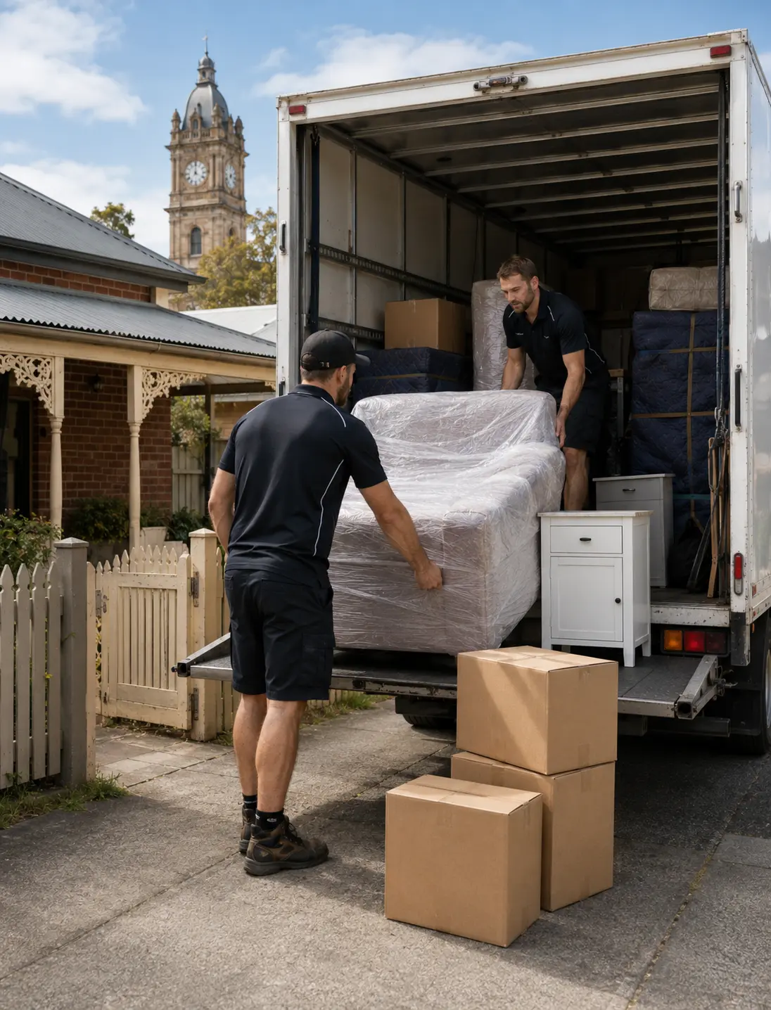 Small load backloading from Ballarat using shared truck space for an affordable interstate move