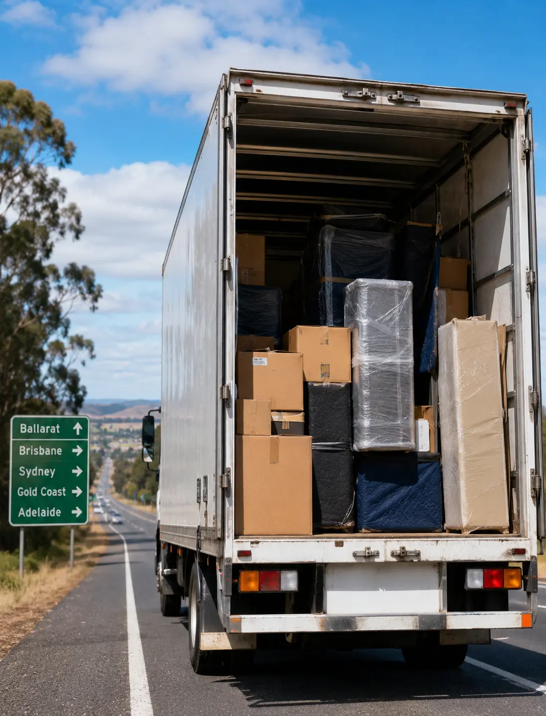 Backloading truck route from Ballarat to Brisbane Sydney Gold Coast and Adelaide interstate destinations