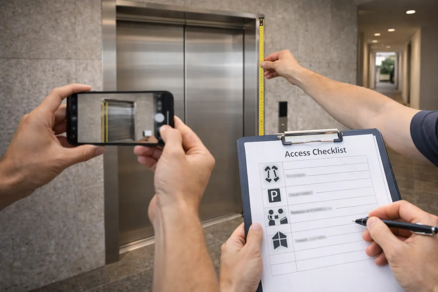 Quick access checklist for Brisbane apartment movers including photos, measurements and key details for building access planning