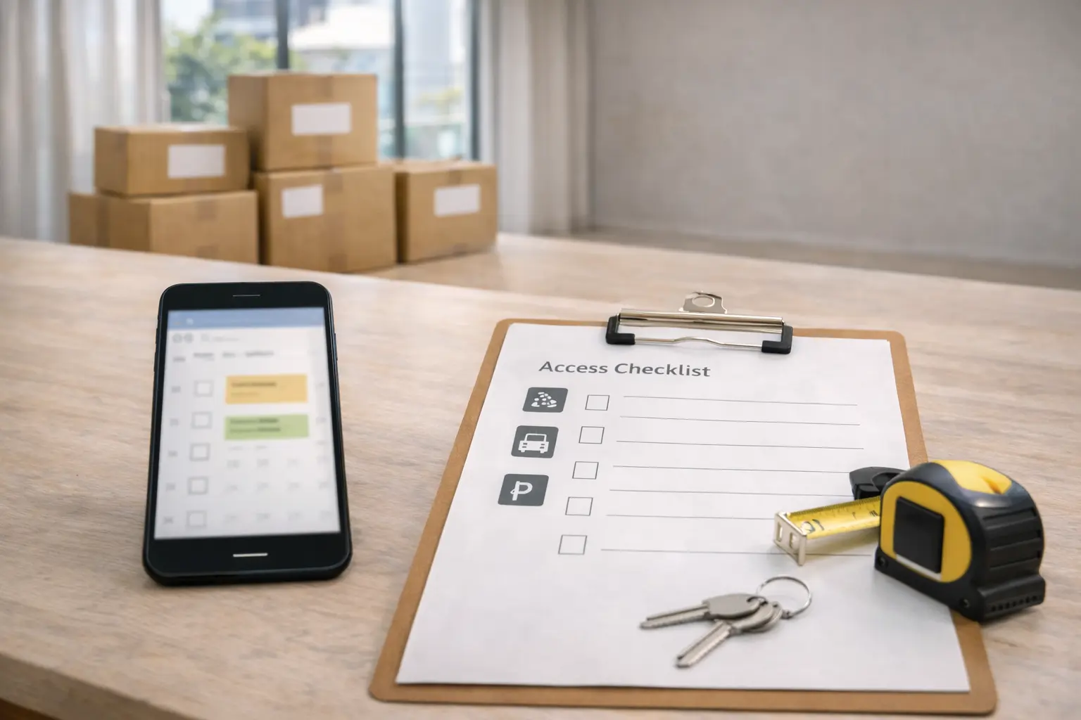 Flexible pickup window scheduling for Brisbane backloading service with long-distance removals planning and route coordination