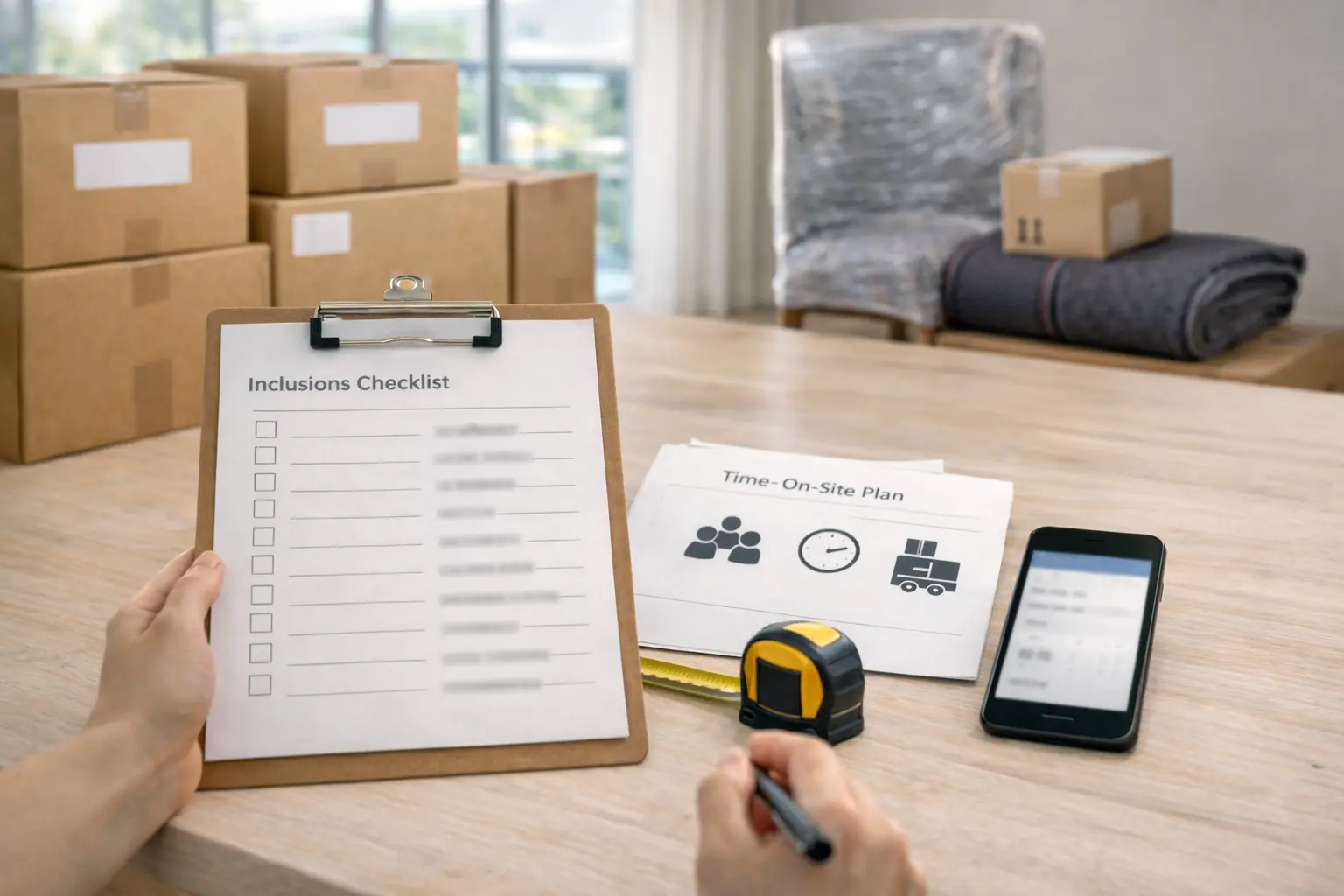 What a Brisbane interstate removalist quote includes such as labour time, truck space and delivery scheduling for interstate removals
