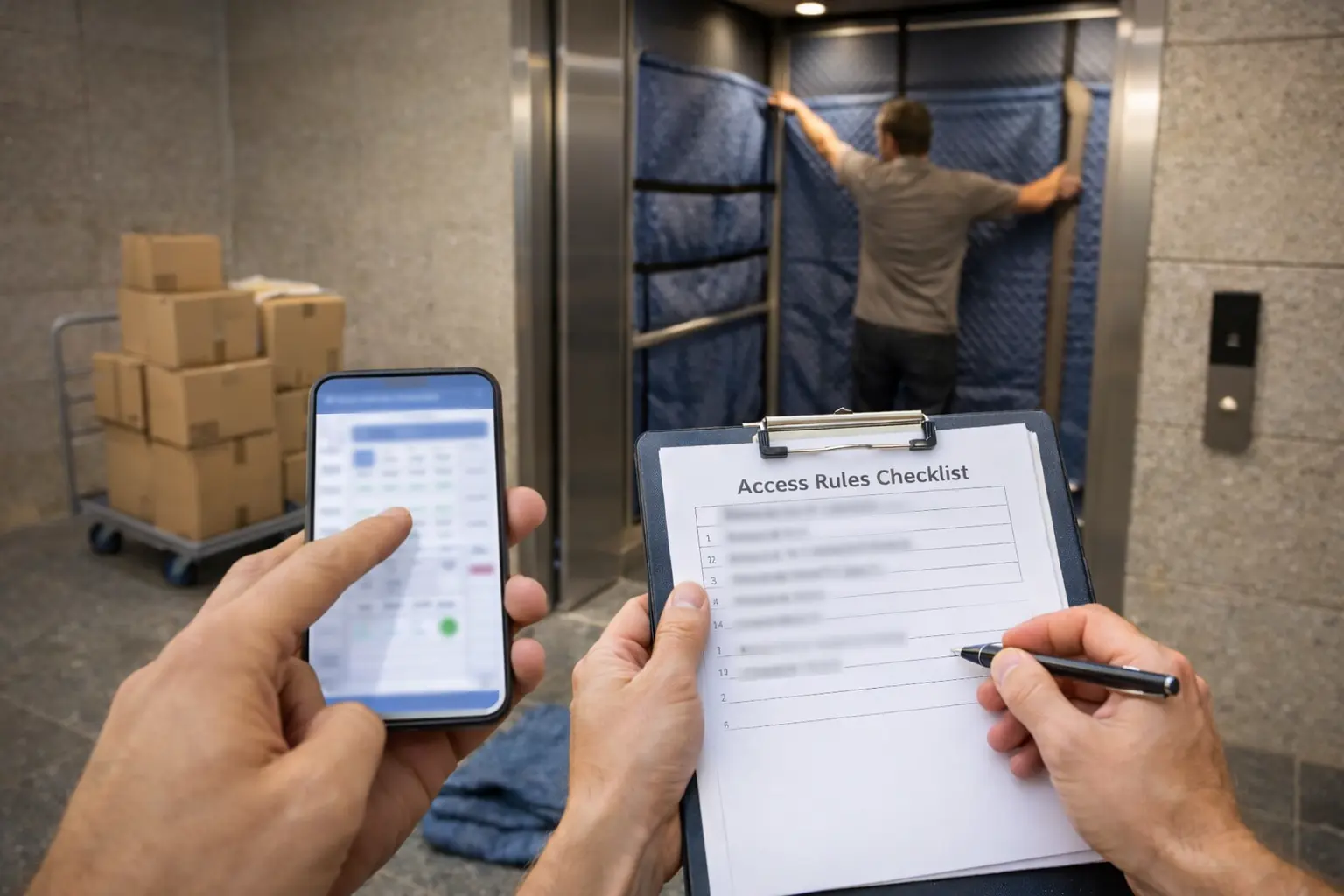 Lift booking for removals and loading zone access in Brisbane with body corporate moving rules and strata move requirements