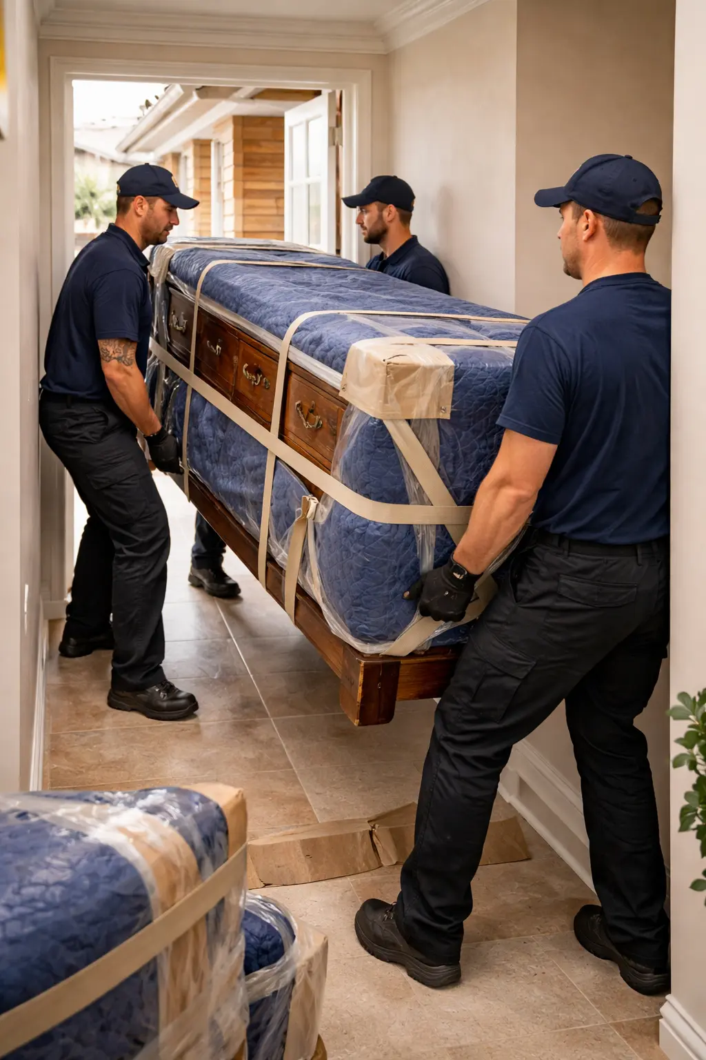 Bunbury interstate move requiring extra labour wrapping and custom handling for specialty furniture