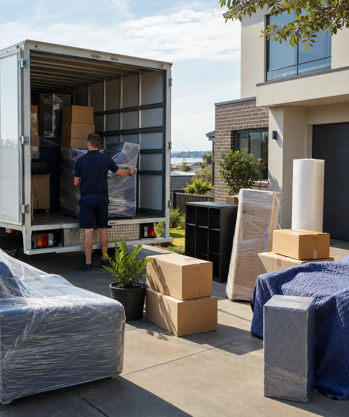 Geelong flexible delivery and storage solutions with packed furniture, moving cartons, and interstate delivery planning