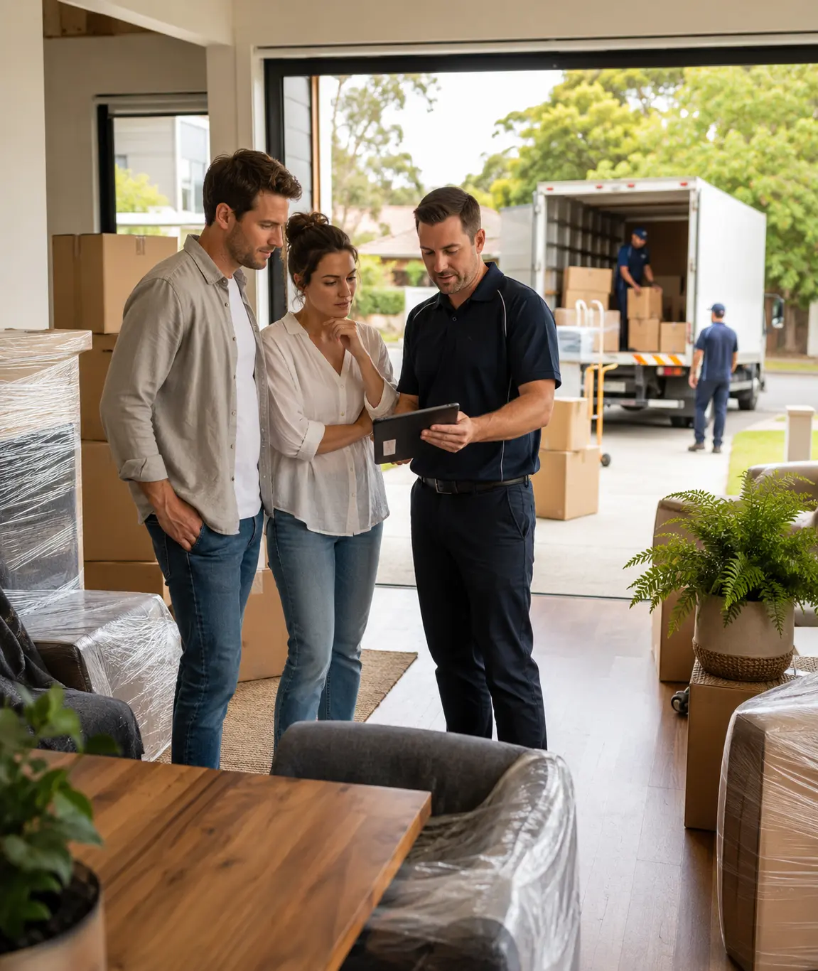 Geelong interstate removalists planning pickup access, delivery timing, and furniture loading for a long-distance move