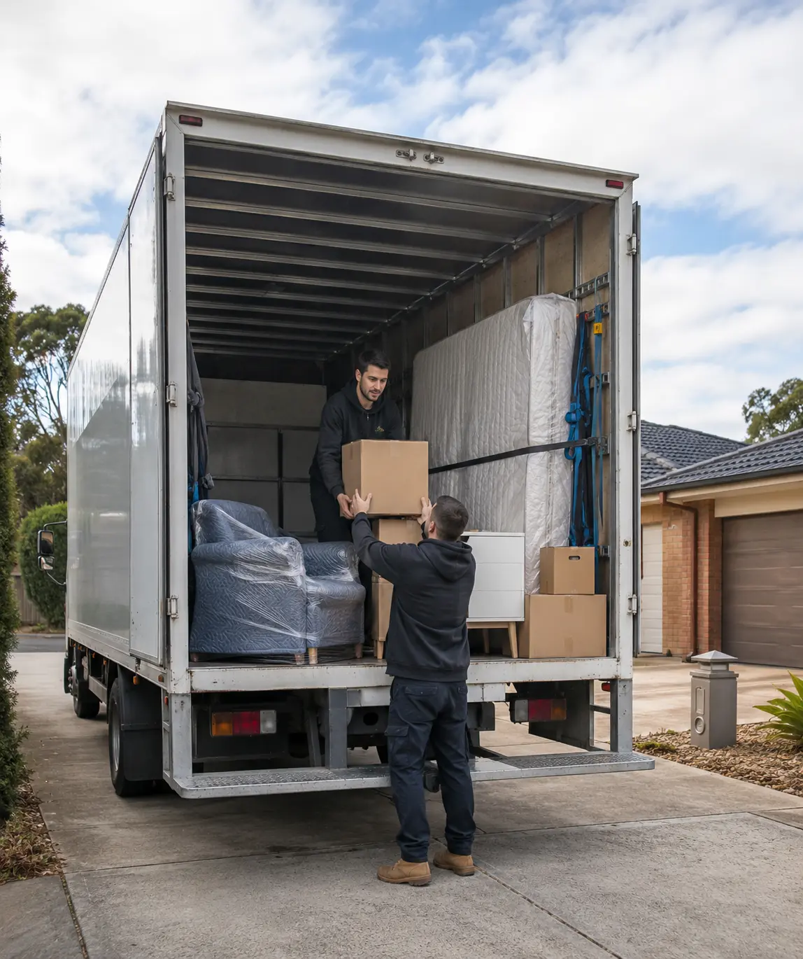 Geelong furniture backloads for smaller loads with selected household items, wrapped furniture, and partial interstate removals