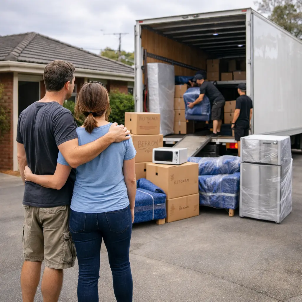 Melbourne household choosing interstate backloading for an affordable relocation