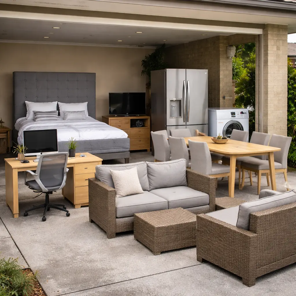 Melbourne furniture movers transporting beds lounges tables and white goods across state lines