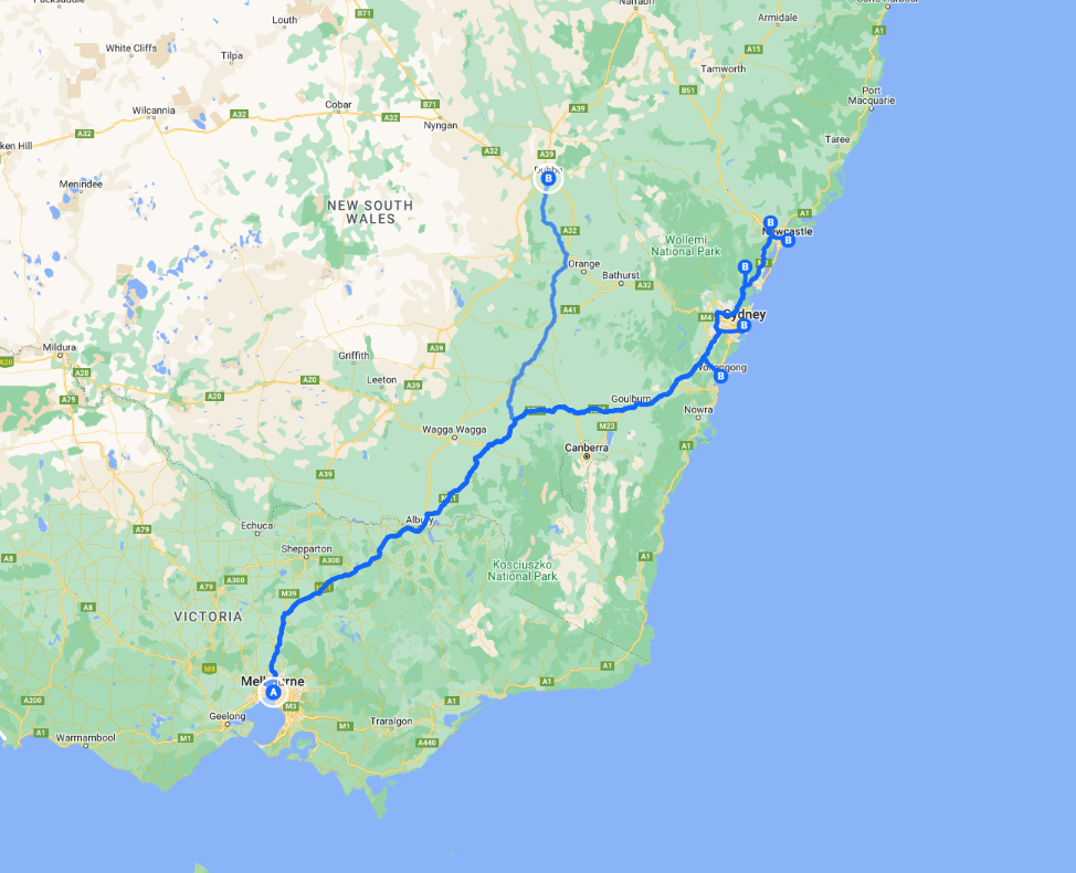Melbourne to New South Wales Removalist