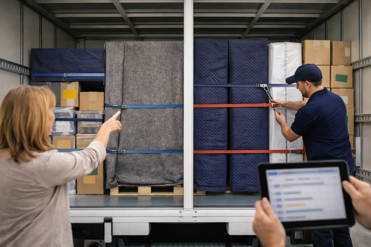 Backloading versus dedicated truck pricing comparison for Perth interstate removals showing shared load savings and delivery window differences