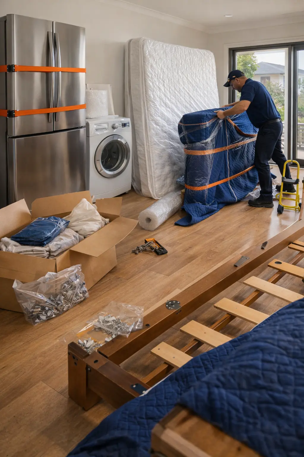 Preparing beds whitegoods and large furniture for Bunbury interstate transport