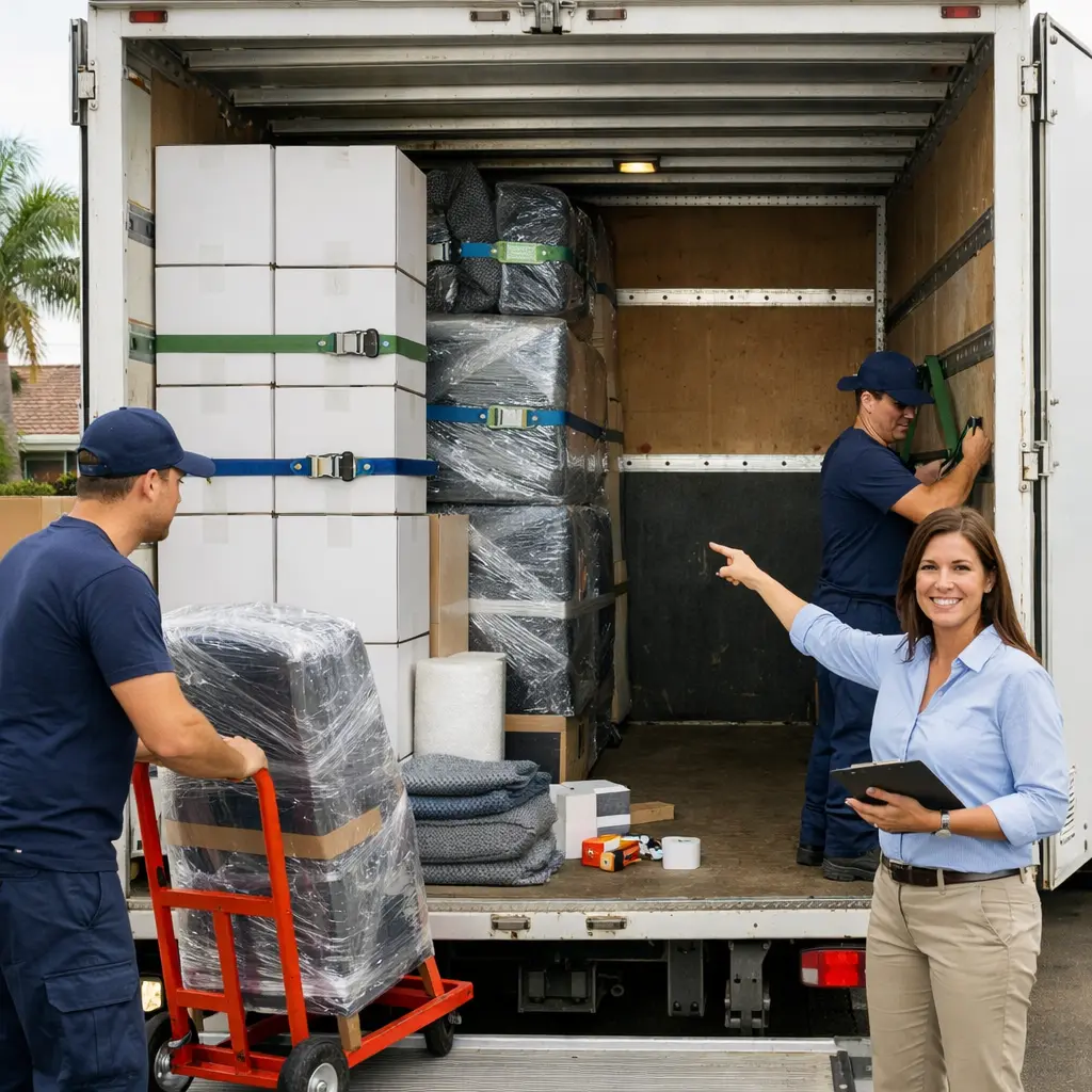 Perth backloading interstate removals with shared load planning, secured furniture, and cost-saving transport option