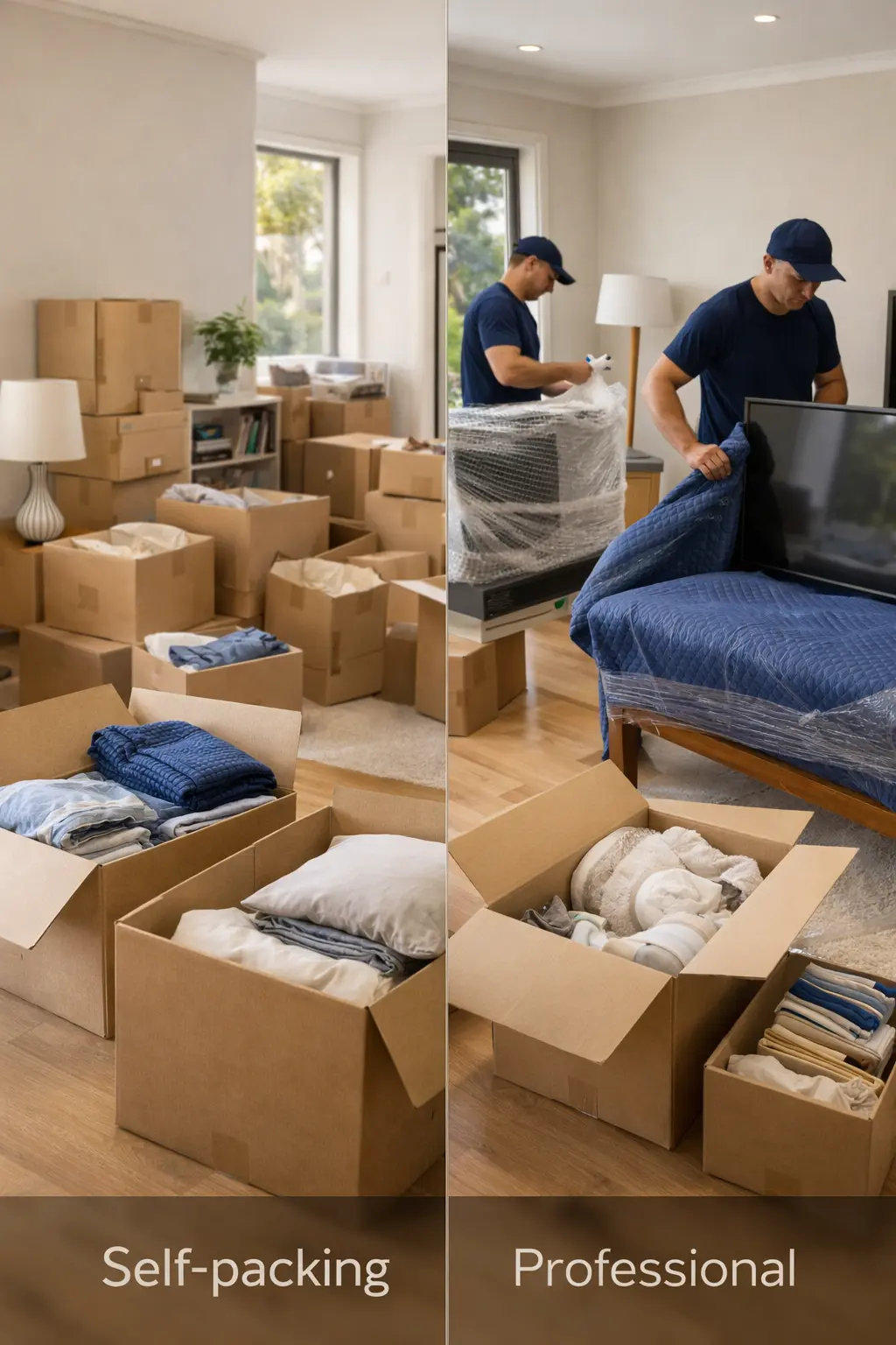 What to pack yourself and what Bunbury movers should professionally prepare for interstate transport